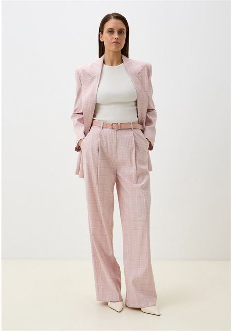 Pantalone Imperial a quadri rosa IMPERIAL | P5T8JGFROSA