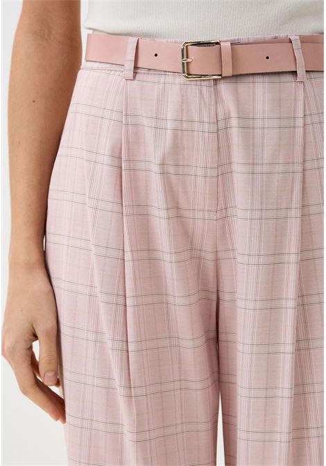 Pantalone Imperial a quadri rosa IMPERIAL | P5T8JGFROSA