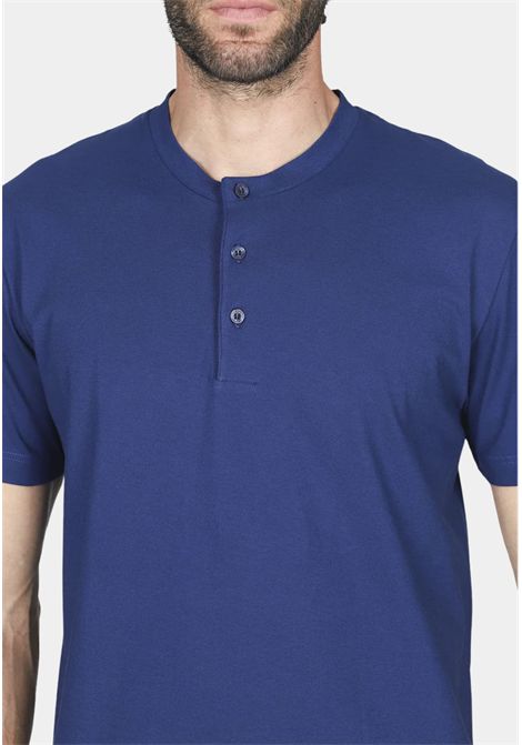 Pigiama Corto Uomo in Cotone Serafino con Bermuda Fantasia JULIPET | JAC495557