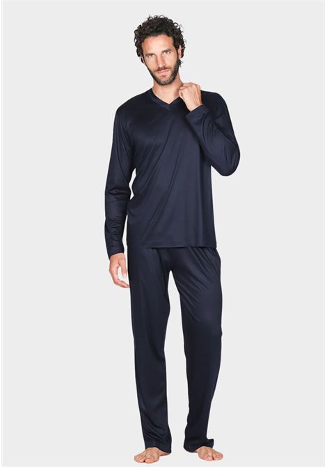 Pigiama Uomo Collo V in Lyocell 100% - Ultra Leggero e Traspirante JULIPET | JAL246103