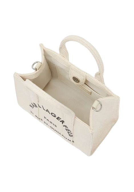 Mini Tote in Cotone Biologico con Tracolla KARL LAGERFELD | A3W50118.MM106
