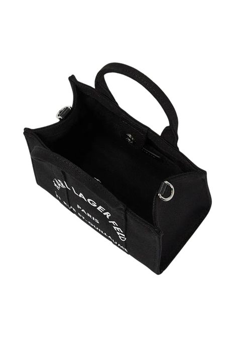 Mini Tote in Cotone Biologico con Tracolla KARL LAGERFELD | A3W50118.MM999