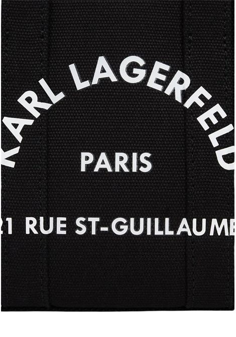 Mini Tote in Cotone Biologico con Tracolla KARL LAGERFELD | A3W50118.MM999