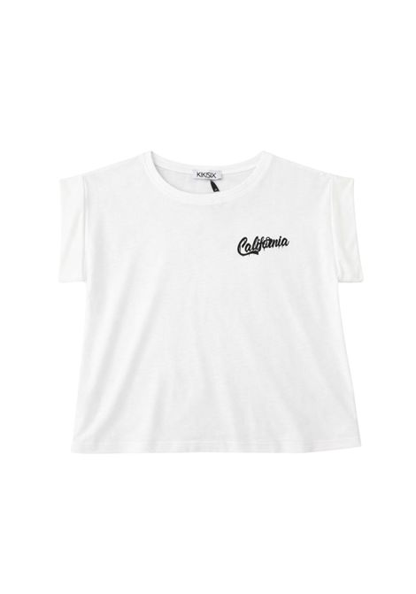 T-shirt in cotone con stampa California KIKISIX | KXTS0307BCO