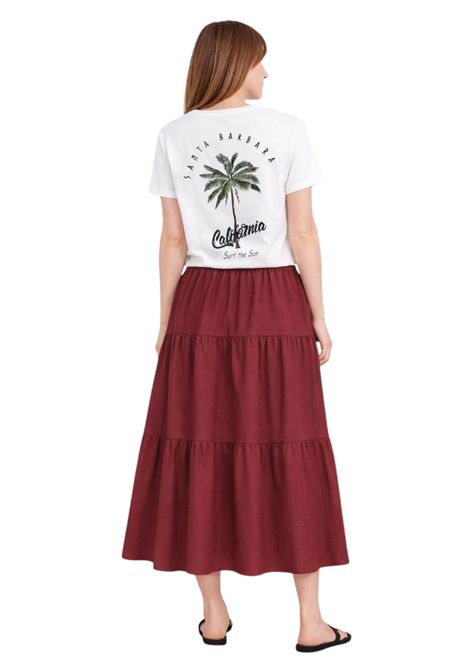 T-shirt in cotone con stampa California KIKISIX | KXTS0307BCO