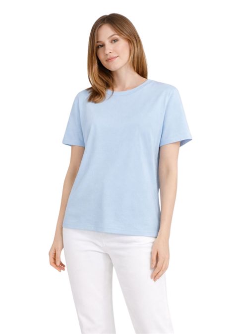 T-shirt donna in cotone elasticizzato KIKISIX | KXTS0994ROS