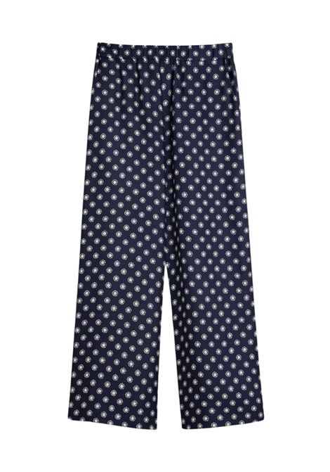 Pantaloni Max Mara Leisure Vik in seta stampata Max Mara LEISURE | VIK001