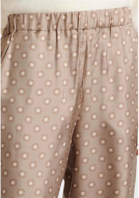 Pantaloni Max Mara Leisure Vik in seta stampata Max Mara LEISURE | VIK002