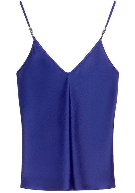 Top smanicato in envers satin con dettaglio gioiello Max Mara Studio | AFELIO036