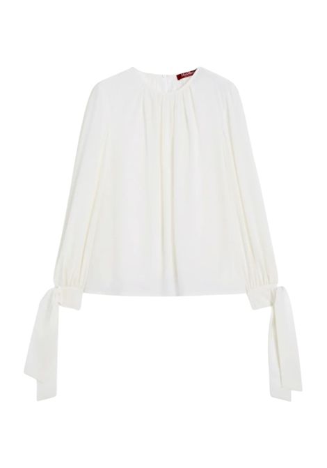 Max Mara Studio  Blusa EDOTTO in seta con fiocco ai polsi Max Mara Studio | EDOTTO042