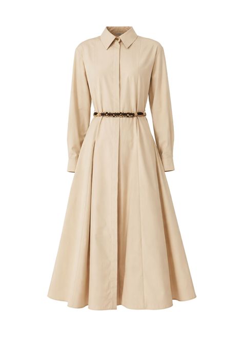 MAX MARA STUDIO  Abito chemisier lungo in popeline di cotone Max Mara Studio | MSTAFFETTO068