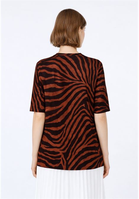 Max Mara Studio  Maglia girocollo in misto cotone con stampa all over Max Mara Studio | MSTAGO002