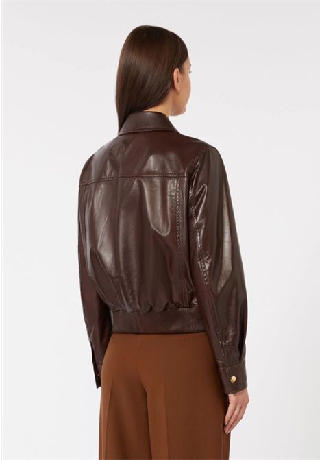 Max Mara  Giacca in pelle marrone Max Mara Studio | MSTBIADA002