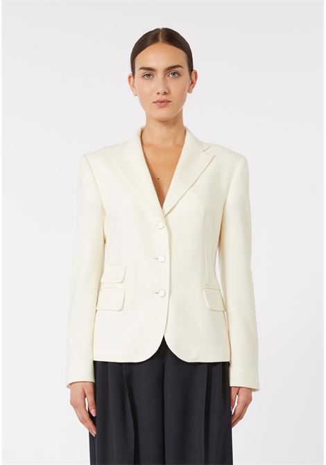 Max Mara Studio  Giacca monopetto in lana e cotone Max Mara Studio | MSTEMIRO001