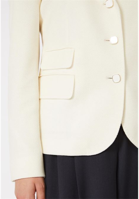 Max Mara Studio  Giacca monopetto in lana e cotone Max Mara Studio | MSTEMIRO001