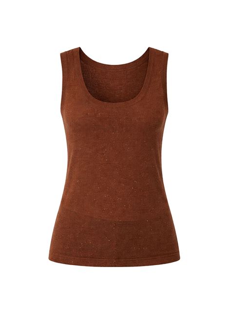 Max Mara Studio  Top in lana e seta con micro paillettes Max Mara Studio | MSTFALCO002