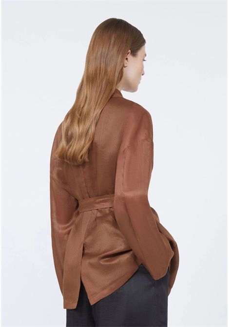 Max Mara  Giacca in tela ramié color argilla Max Mara Studio | MSTFATTO062