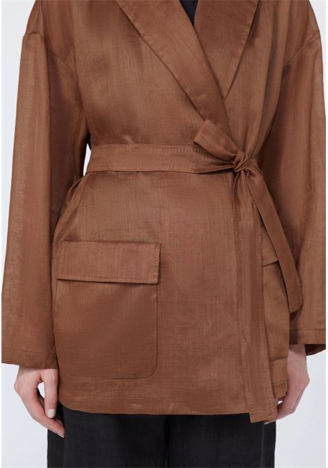 Max Mara  Giacca in tela ramié color argilla Max Mara Studio | MSTFATTO062