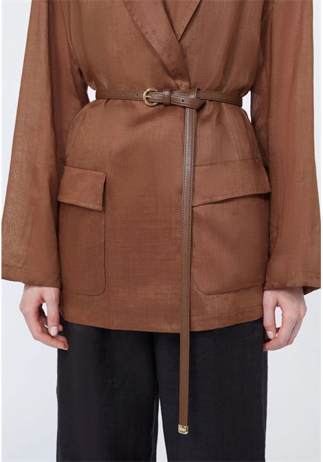 Max Mara  Giacca in tela ramié color argilla Max Mara Studio | MSTFATTO062