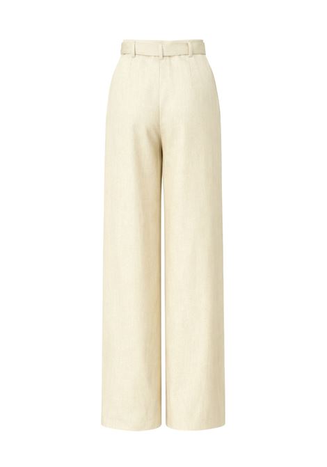 Max Mara Studio  Pantalone wide leg in lino Max Mara Studio | MSTMATERIA007