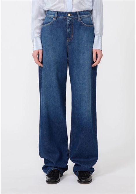 Max Mara  Jeans baggy in denim blu Max Mara Studio | MSTPALUDE005