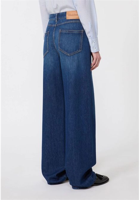 Max Mara  Jeans baggy in denim blu Max Mara Studio | MSTPALUDE005