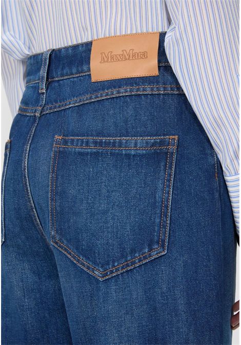 Max Mara  Jeans baggy in denim blu Max Mara Studio | MSTPALUDE005
