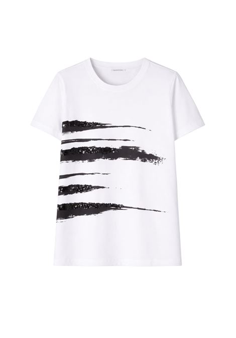 Max Mara Studio  T-shirt in puro cotone con stampa Max Mara Studio | MSTPIACERE003