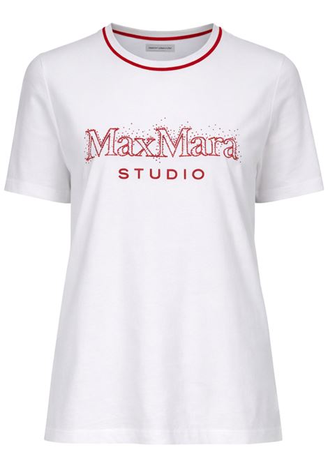 T-shirt Max Mara Studio in cotone con logo Max Mara Studio | MSTPUGNALE001