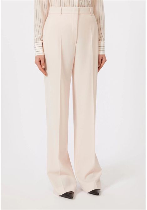 Max Mara  Pantalone in lana crêpe rosa Max Mara Studio | MSTQUASAR047