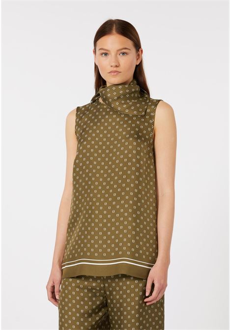 Max Mara Studio  Top in seta con stampa foulard Max Mara Studio | MSTSCATOLA003