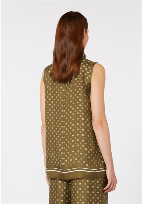 Max Mara Studio  Top in seta con stampa foulard Max Mara Studio | MSTSCATOLA003