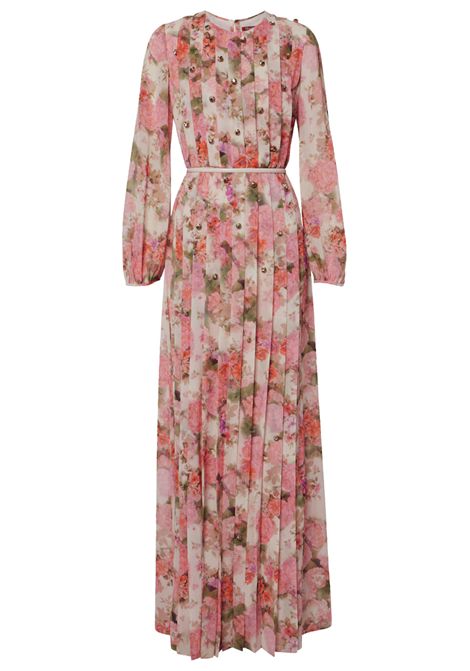 Max Mara Studio  Abito lungo con stampa floreale Max Mara Studio | QUAI001