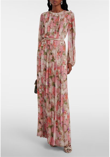 Max Mara Studio  Abito lungo con stampa floreale Max Mara Studio | QUAI001