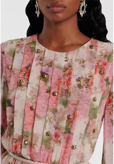 Max Mara Studio  Abito lungo con stampa floreale Max Mara Studio | QUAI001