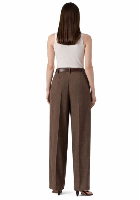 Pantalone Fluido in Batavia di Lino Délavé con Cintura Max Mara Studio | SIAMESE027