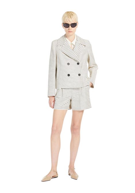 Bermuda a righe con tasche laterali Max Mara Studio | UMBRO001