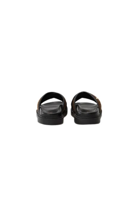 Max Mara  Sandali incrociati effetto pitone Max Mara | PARTYCAMMELLO NERO