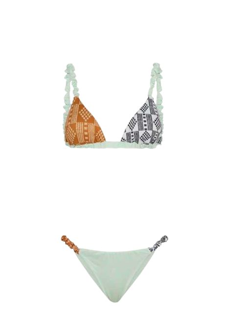Bikini donna triangolo con fantasia tribale ME FUI | MF23-0440VERDE