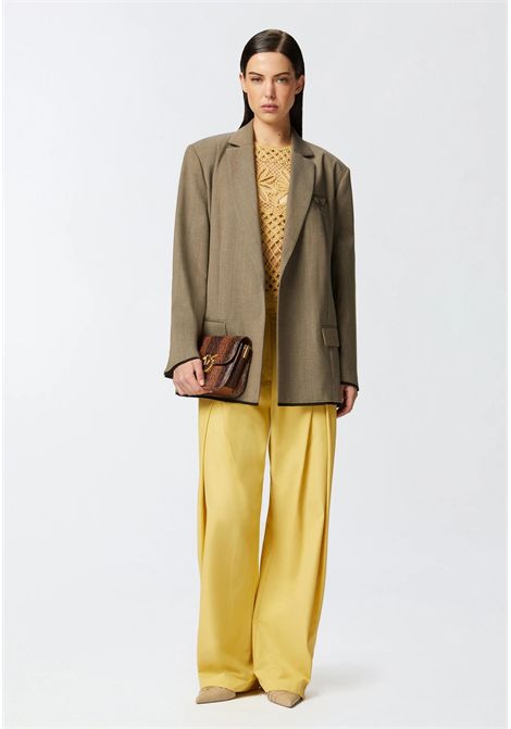 Pantaloni donna a gamba larga Pinko | RICORDIC43