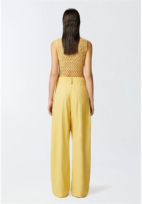 Pantaloni donna a gamba larga Pinko | RICORDIC43