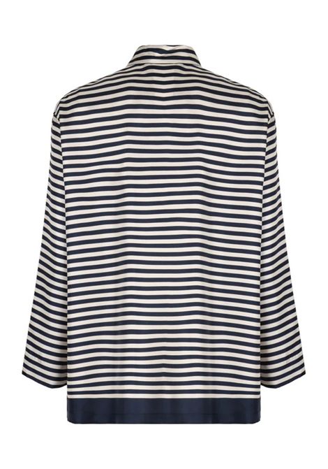 Camicia Maya in seta stampata a righe S'MaxMara | MAYA001