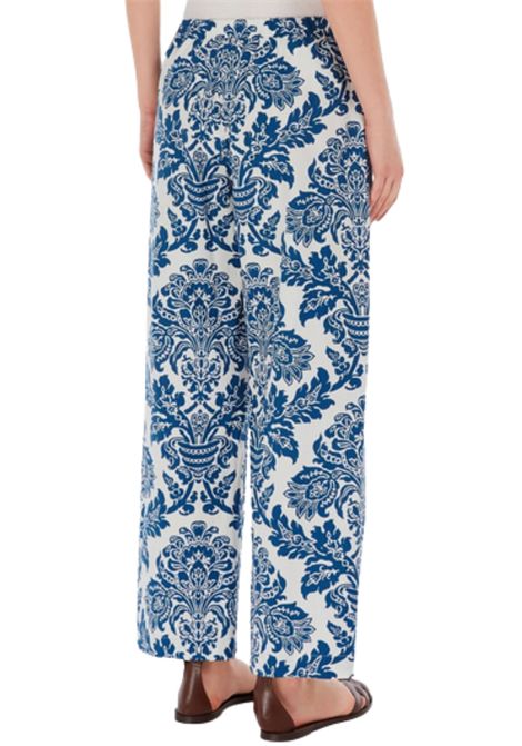 Pantalone Merano in Cotone Fantasia Bluette S'MaxMara | MERANO001