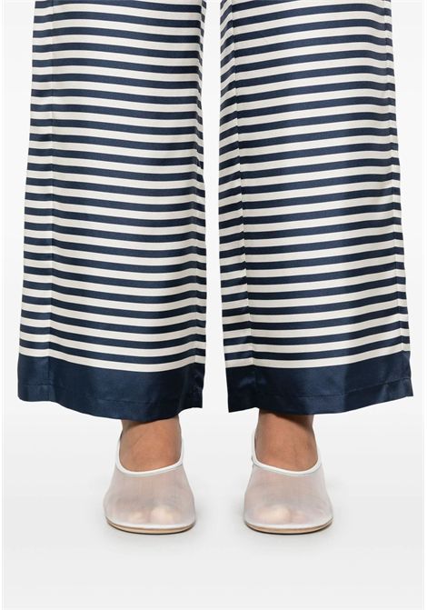 'S Max Mara  Pantaloni Nine in seta a righe S'MaxMara | MINE001