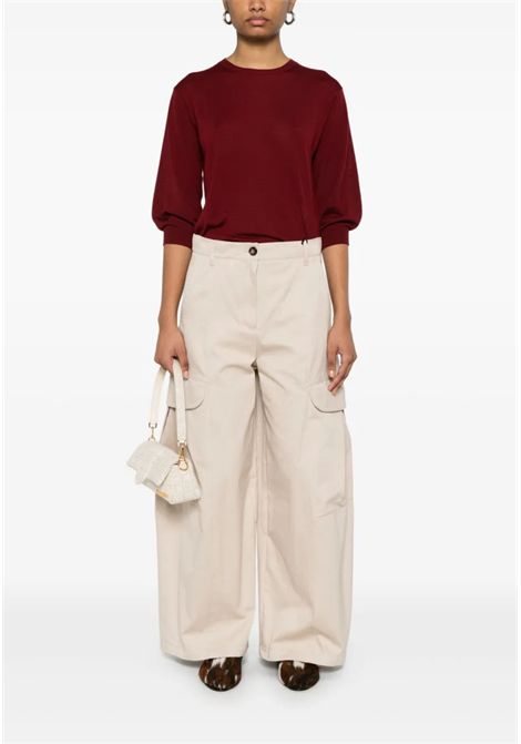 S Max Mara  Pantaloni Rosatea in Cotone Beige Archivio S'MaxMara | ROSATEA001