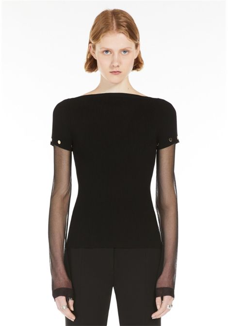 SPORTMAX  Maglia Alcide in viscosa stretch con maniche rimovibili Sportmax | ALCIDE004