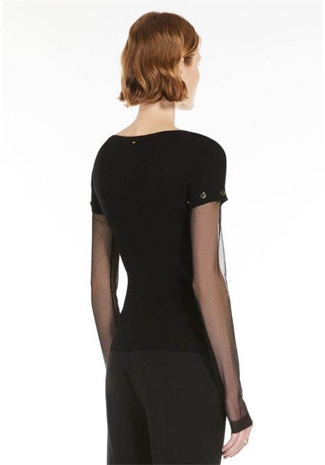 SPORTMAX  Maglia Alcide in viscosa stretch con maniche rimovibili Sportmax | ALCIDE004