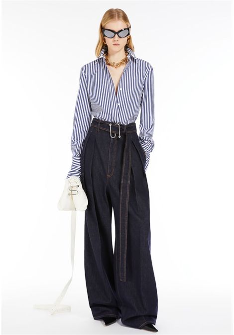 SPORTMAX  Camicia Conio in popeline di cotone a righe Sportmax | CONIO020