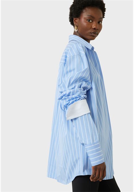 Camicia over a righe con cintura Sportmax | FIRMA022