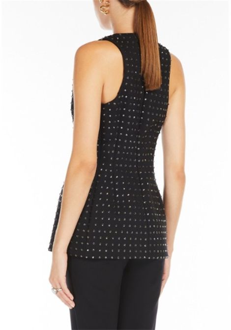 Sportmax  Top Uditore con strass nero Sportmax | UDITORE002
